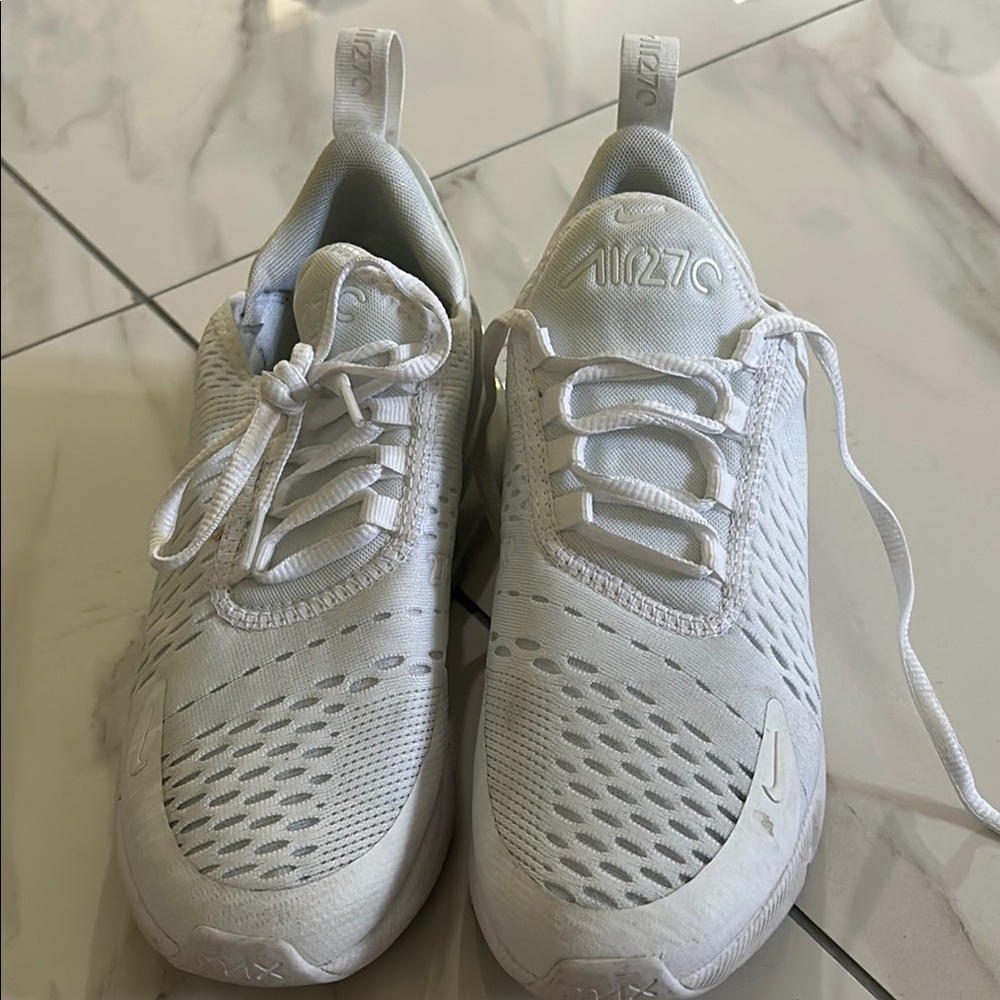 Nike All-White Mesh Sneakers